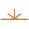 Ekena Millwork Richland Rough Sawn Timber Gable Bracket, Western Red Cedar, 84"W x 31"H x 2"D x 4"F, 9/12 Pitch GBW084X31X0204RIC00RWR - alternate 1